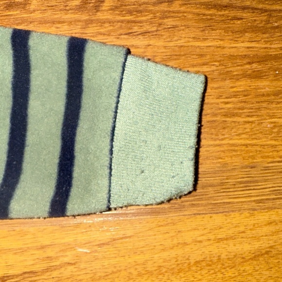 Carter's Green and Black Striped Footie Pajamas - Picture 8 of 9